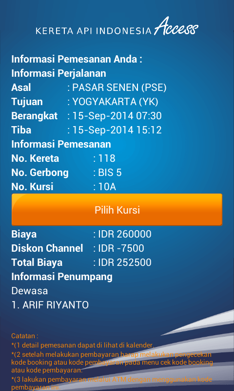reservasi tiket kereta api indonesia